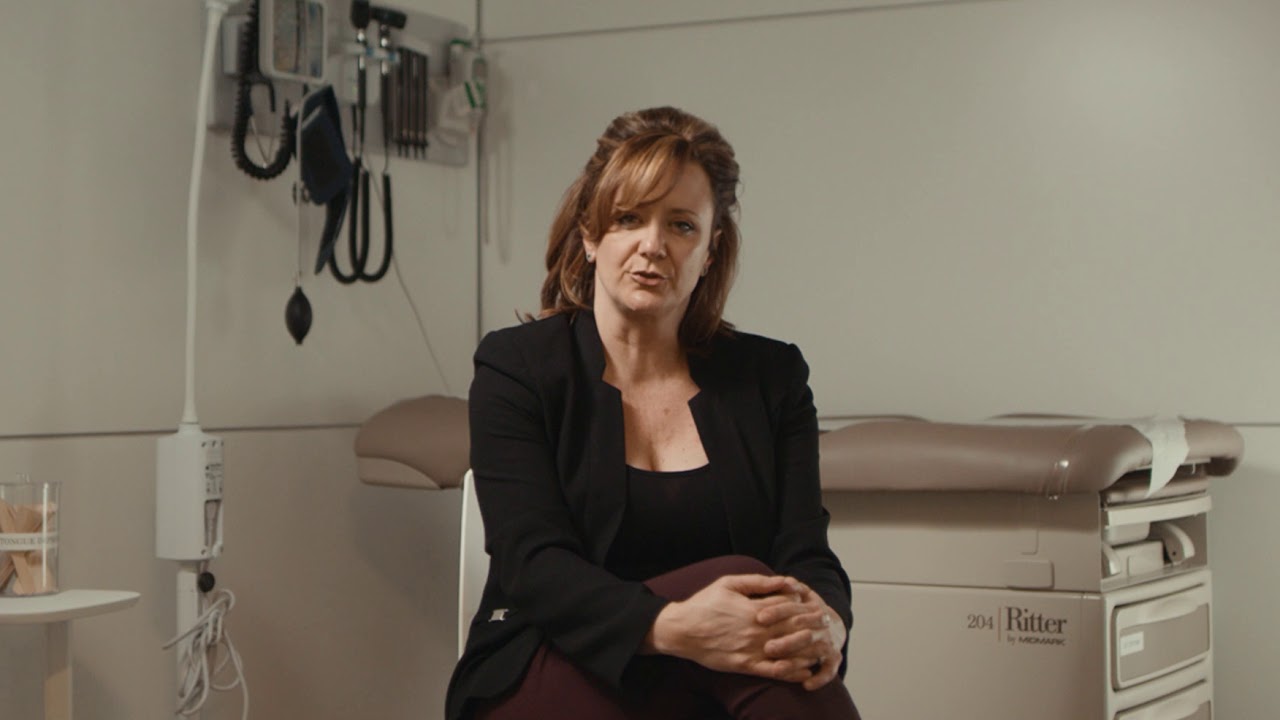 Ginny Becker speaks in a film for the Child Advocacy Centre.